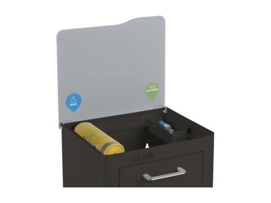 vente unique Poubelle cuisine de tri sélectif - 2 compartiments de 20L- CUBEK
