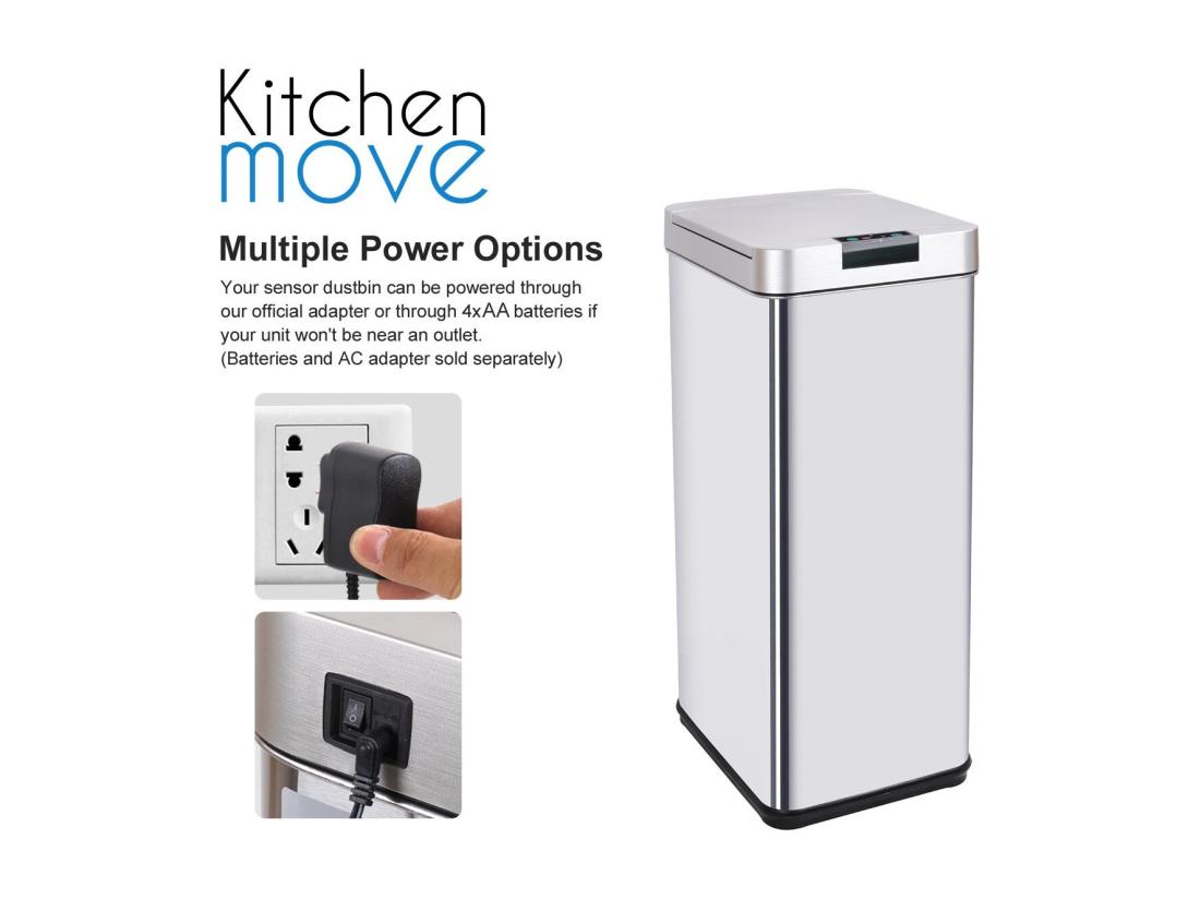 Vente Unique Poubelle De Cuisine Automatique PARKSIDE Argent Acier Inoxydable 50 L