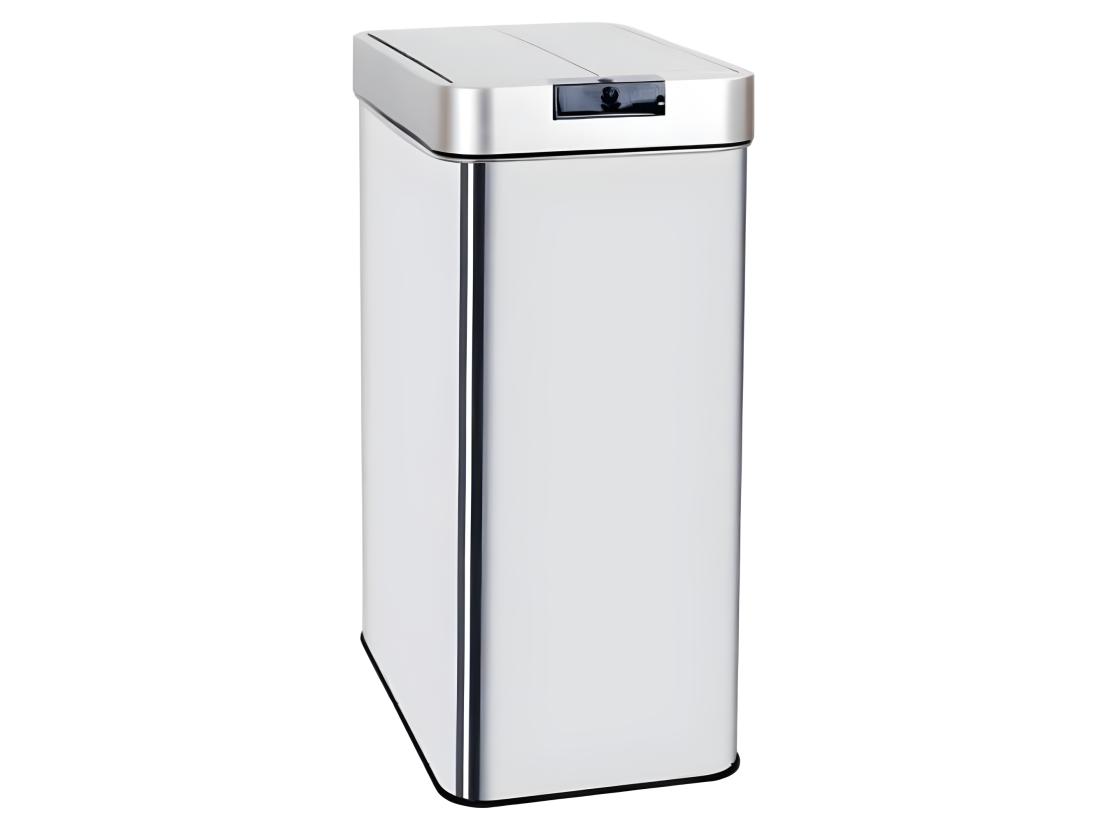 Vente Unique Poubelle De Cuisine Automatique SILVERLAKE Argent Acier Inoxydable 60 L
