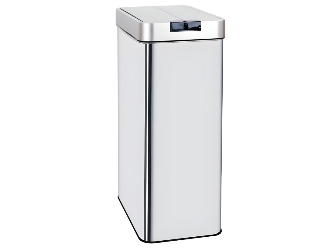 Vente Unique Poubelle De Cuisine Automatique SILVERLAKE Argent Acier Inoxydable 70 L