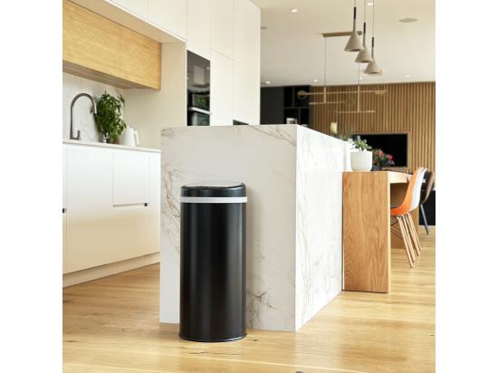 vente unique Poubelle de cuisine automatique SOHO Noir Acier inoxydable 42 L
