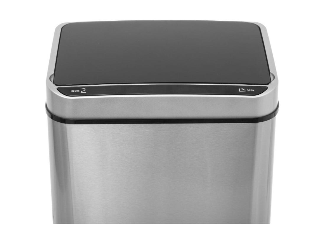 Vente Unique Poubelle En Inox 40 Litres Sensor Ouverture Et Fermeture Automatique