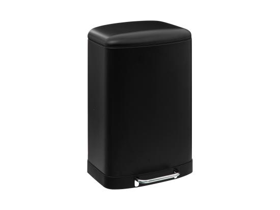 vente unique Poubelle en Métal Noir 50 Litres ouverture à pédale