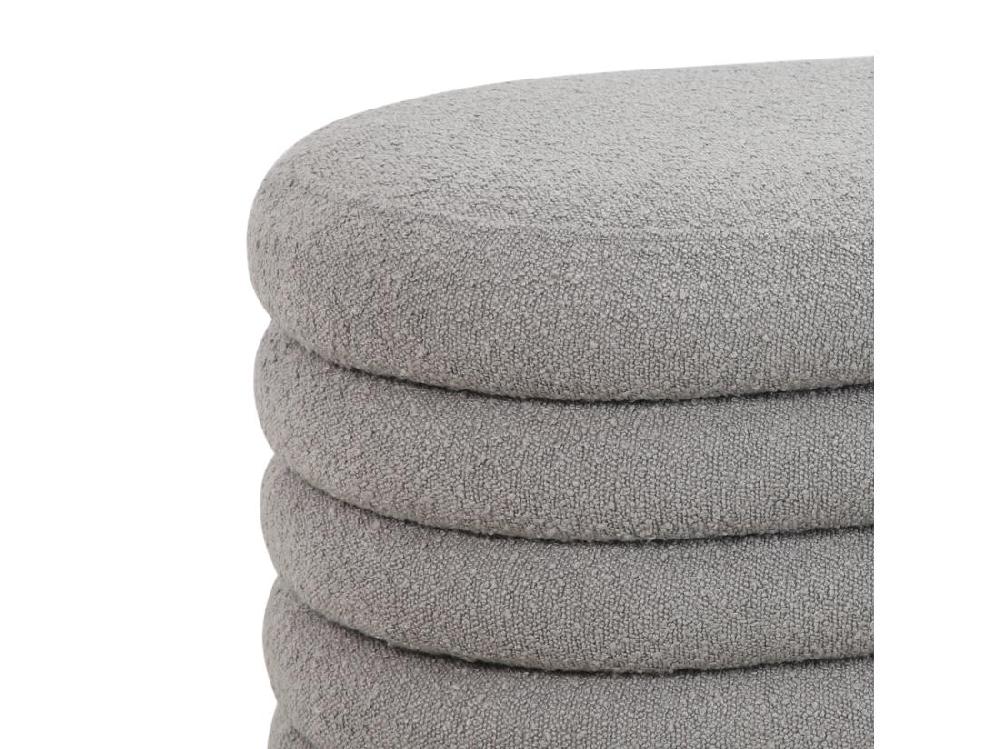 Vente Unique Pouf Avec Espace De Rangement Et Revêtement En Boucle