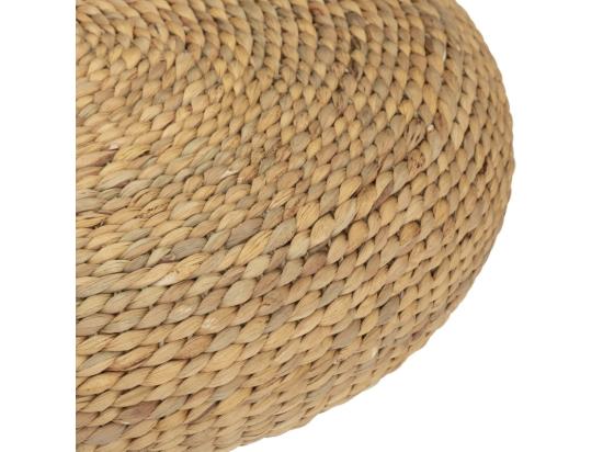 Vente Unique Pouf En Jacinthe D'eau Tressée D 55 Cm