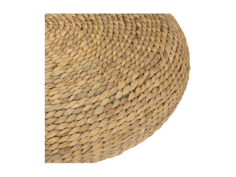Vente Unique Pouf En Jacinthe D'eau Tressée D 55 Cm