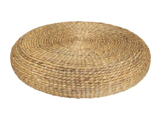Vente Unique Pouf En Jacinthe D'eau Tressée D 55 Cm