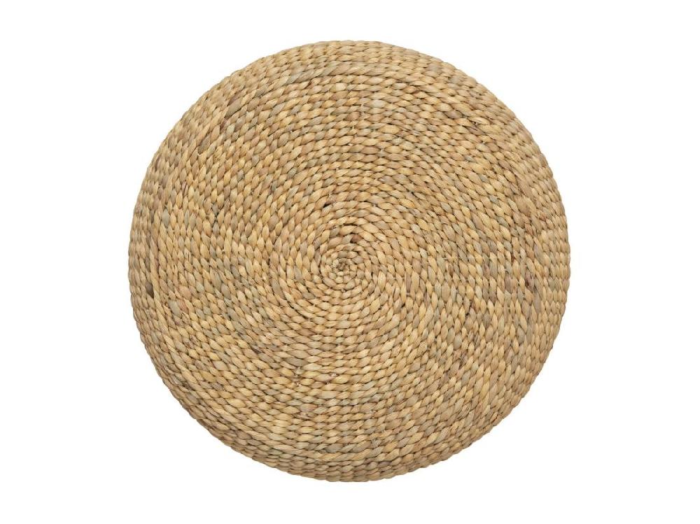 vente unique Pouf en jacinthe d'eau tressée D 55 cm