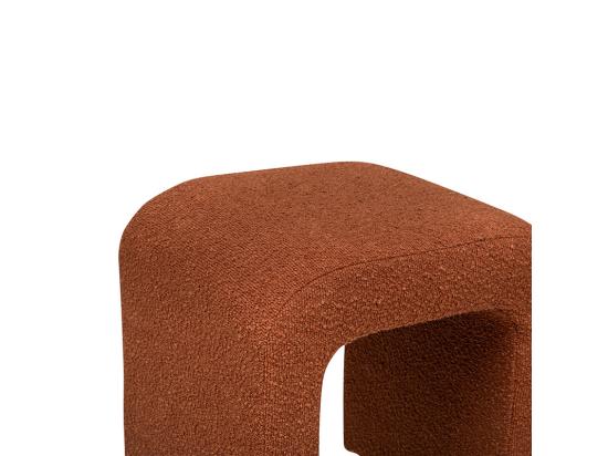 Vente Unique Pouf En Tissu à Bouclettes Ambre 41 X H 43 Cm