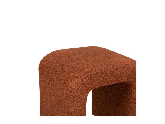 vente unique Pouf en tissu à bouclettes Ambre 41 x H 43 cm