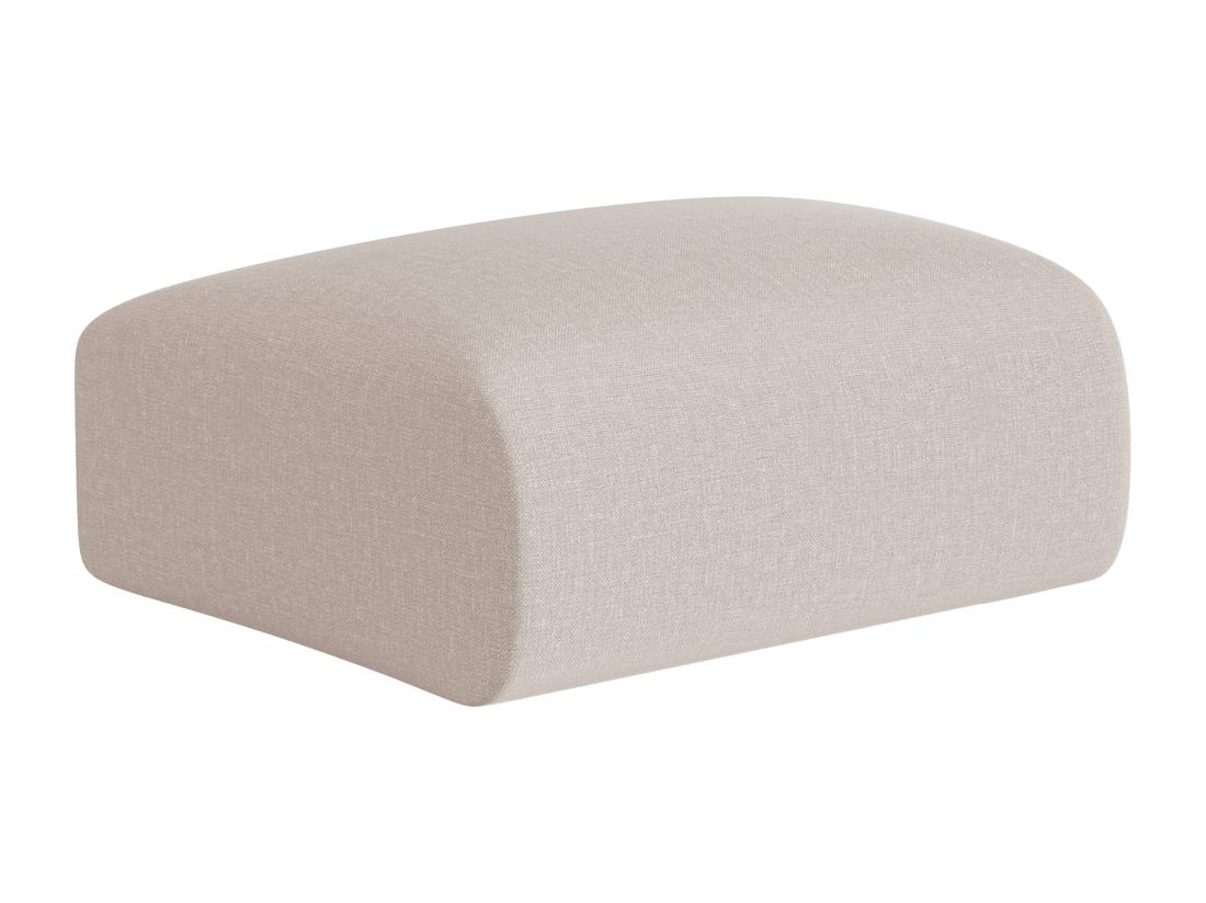 Vente Unique Pouf En Tissu Chiné Beige POGNI De Maison Céphy