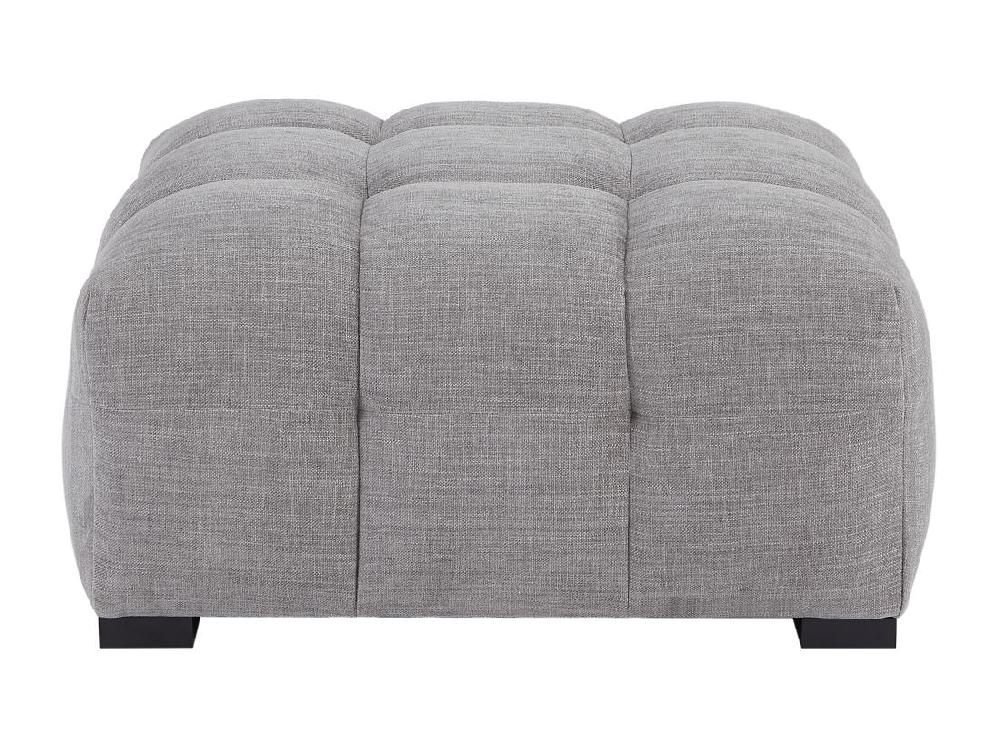Vente Unique Pouf En Tissu Chiné Gris DILOME De Pascal Morabito