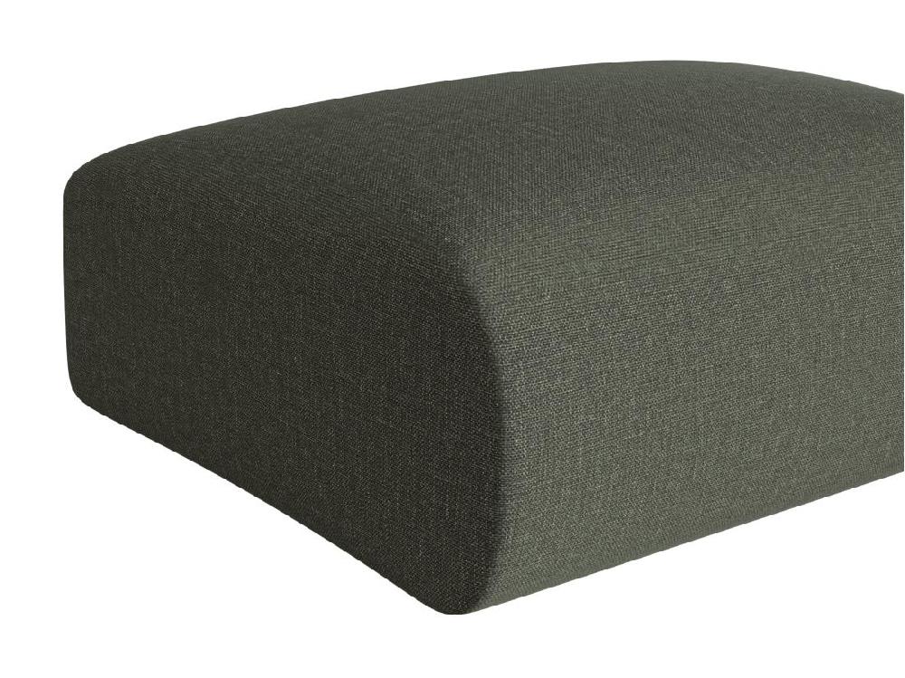 Vente Unique Pouf En Tissu Chiné Vert POGNI De Maison Céphy