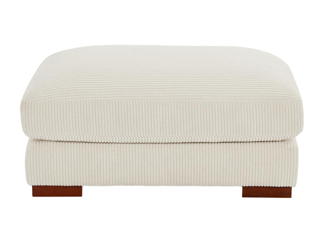 Vente Unique Pouf En Velours Côtelé Beige SPERONE De Pascal Morabito