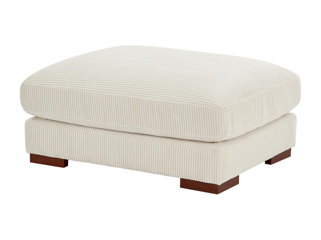 Vente Unique Pouf En Velours Côtelé Beige SPERONE De Pascal Morabito