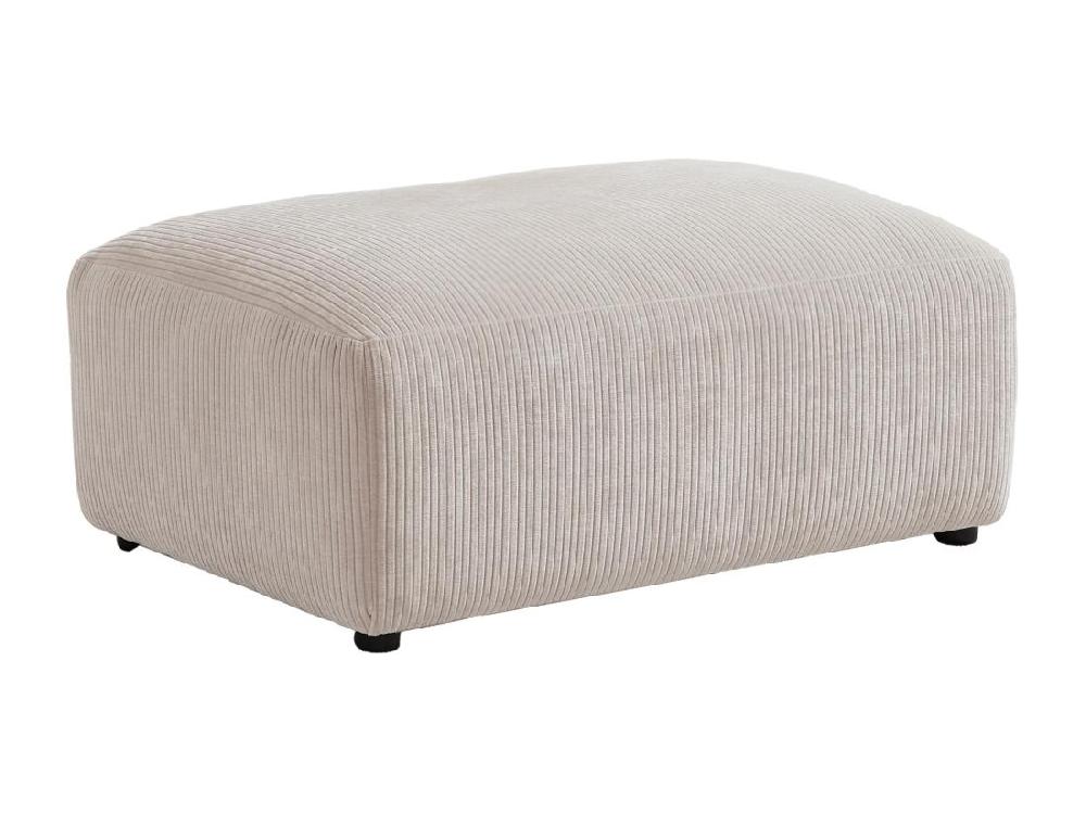 Vente Unique Pouf En Velours Côtelé Beige TIRONO De Maison Céphy