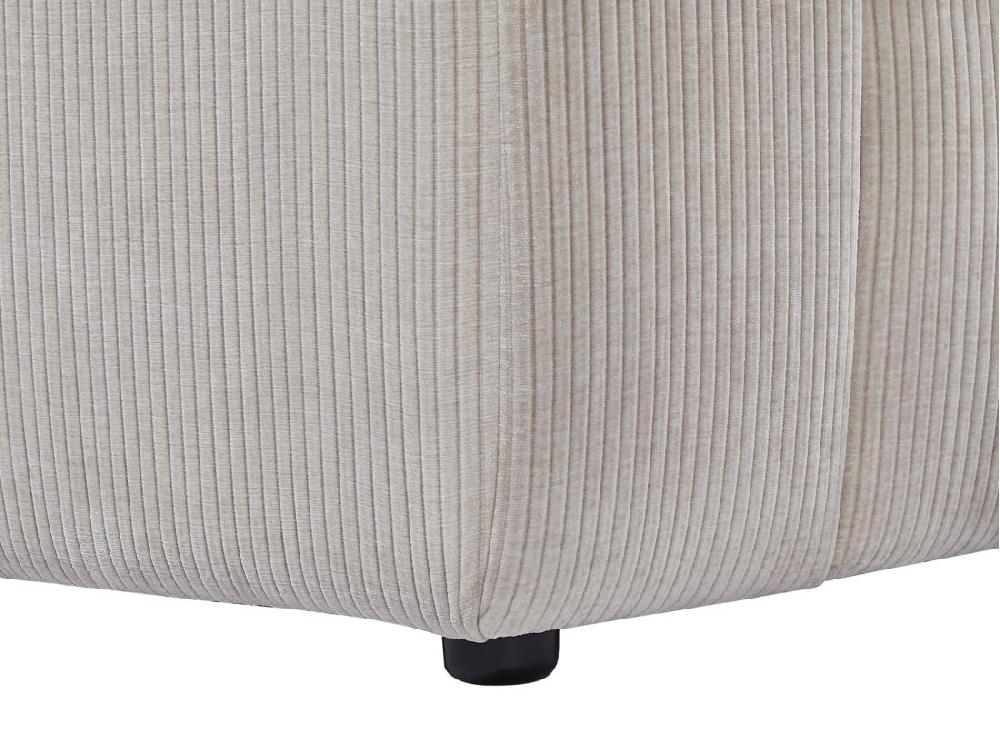 Vente Unique Pouf En Velours Côtelé Beige TIRONO De Maison Céphy