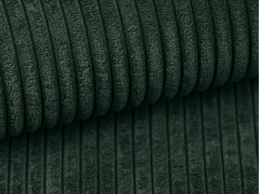 Vente Unique Pouf En Velours Côtelé Vert Sapin AMELIA