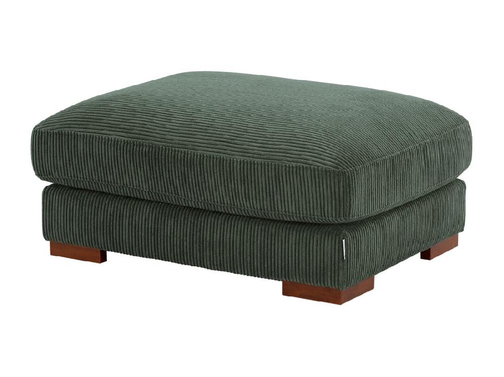 Vente Unique Pouf En Velours Côtelé Vert SPERONE De Pascal Morabito