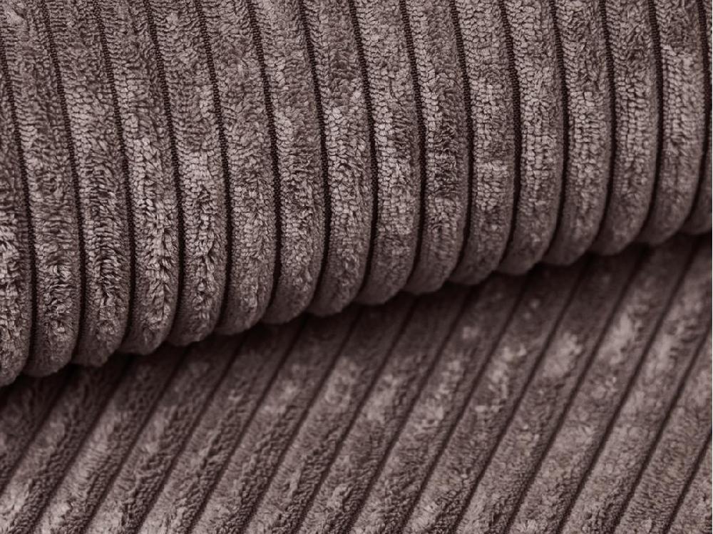 Vente Unique Pouf En Velours Côtelé Violet Clair AMELIA