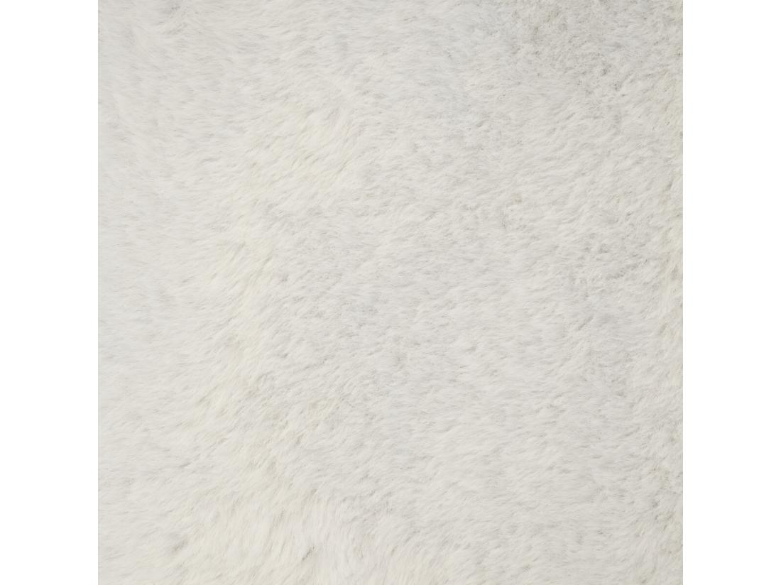 Vente Unique Pouf Et Coffre De Rangement En Bois Et Fourrure Blanche 76 X 38 Cm