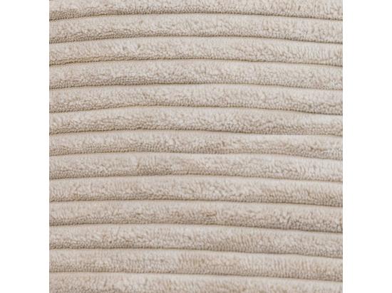 Vente Unique Pouf Inclinable Velours Côtelé Beige - DALTON