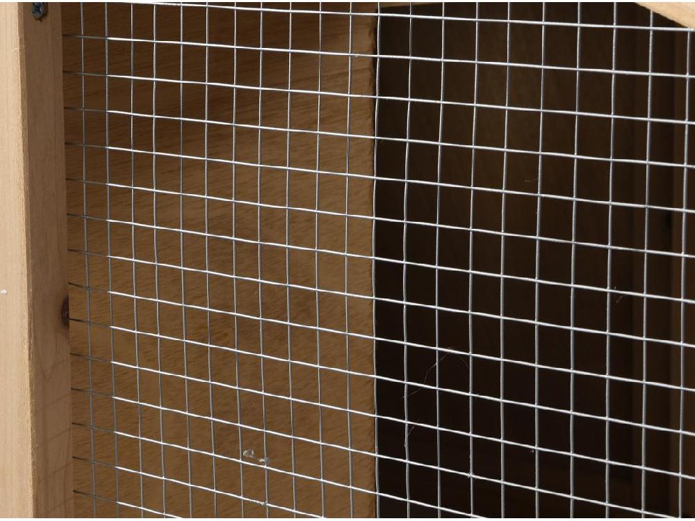 Vente Unique Poulailler En Bois Avec Enclos - 4 Poules - L. 173 X P. 64 X H. 108 Cm - Naturel - LEVAS