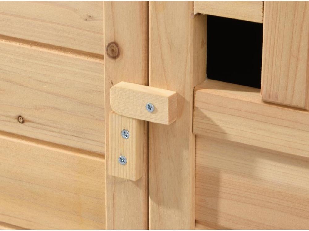 Vente Unique Poulailler En Bois Avec Pondoir - 2 Poules - L. 106 X P. 64 X H.71 Cm - Naturel- ANSER