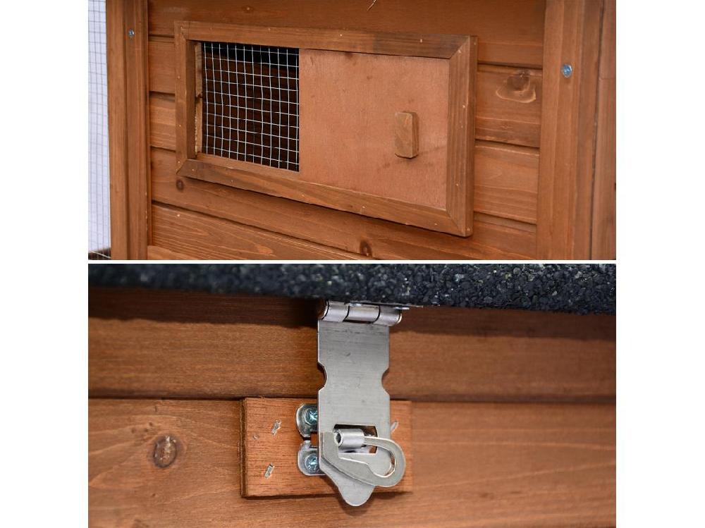 Vente Unique Poulailler En Bois COTENTINE. 6 à 8 Poules. Cage à Poule Avec Enclos