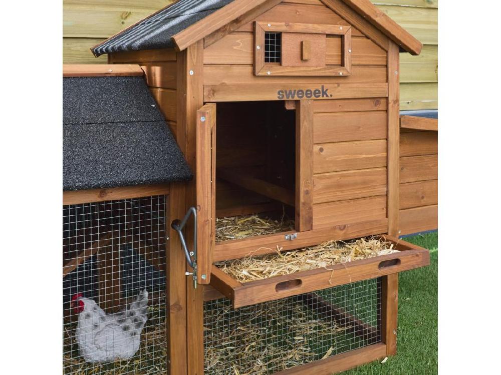 vente unique Poulailler en bois GALINETTE. 3 poules. cage à poule avec enclos
