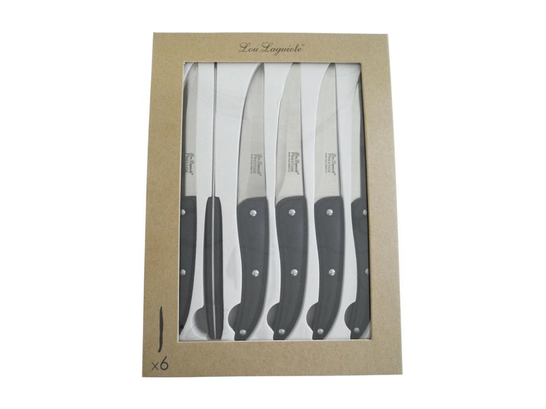 Vente Unique Prestige - Coffret 6 Couteaux Steak Lame Lisse