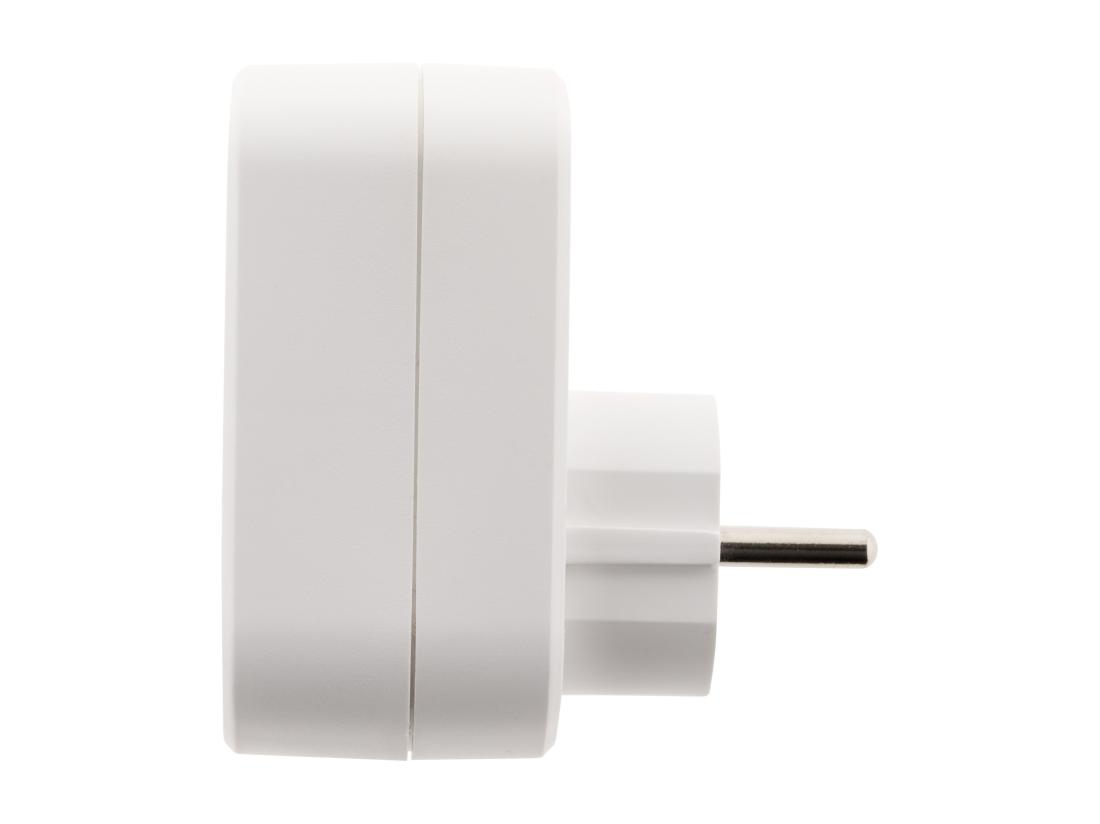 Vente Unique Prise 16A 2P+T + Avec 2x Ports USB 3.4A - Blanc - Zenitech