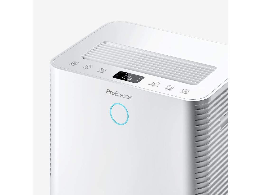 Vente Unique Pro Breeze Déshumidificateur 20ljour Omnidry Avec Mode Linge Et Contrôle Via Application Intelligente Pour Pièce Jusqu'à 35 M²