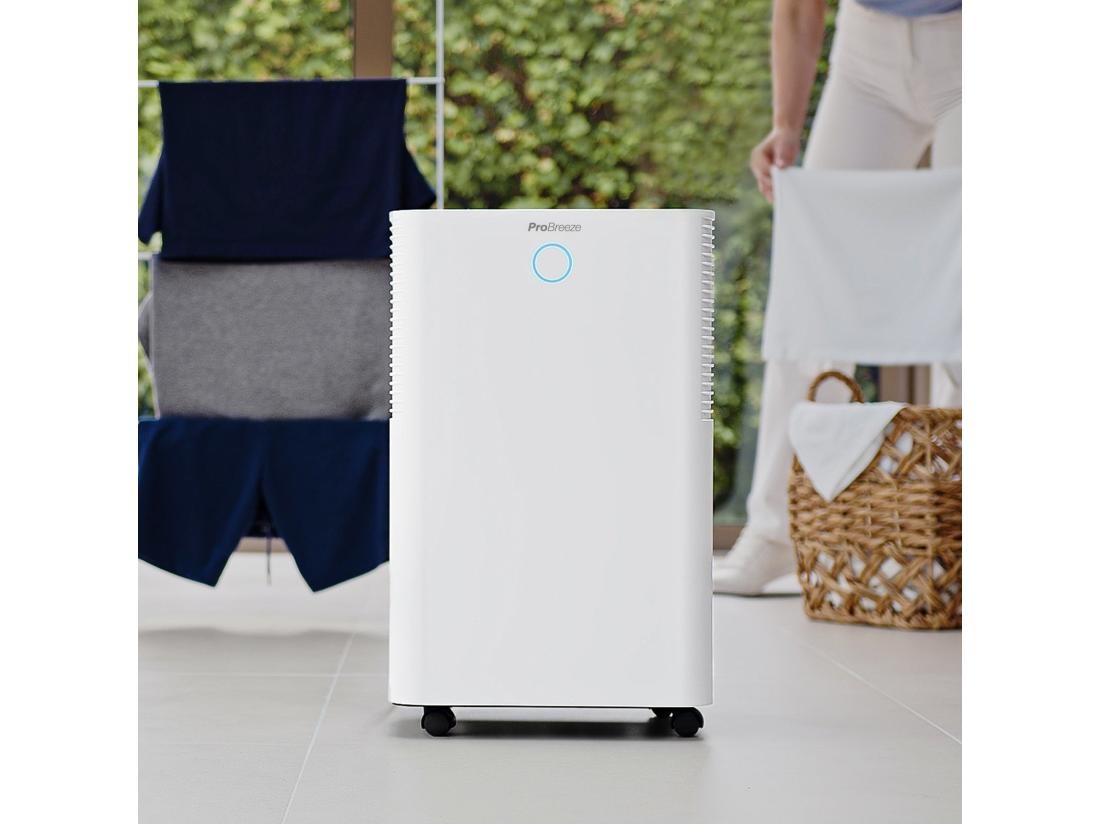 vente unique Pro Breeze Déshumidificateur 20ljour omnidry avec mode linge et contrôle via application intelligente pour pièce jusqu'à 35 m²