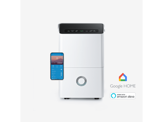 Vente Unique Pro Breeze Déshumidificateur Connecté 30ljour Avec App Wi-fi Réservoir 4l Minuterie 24h