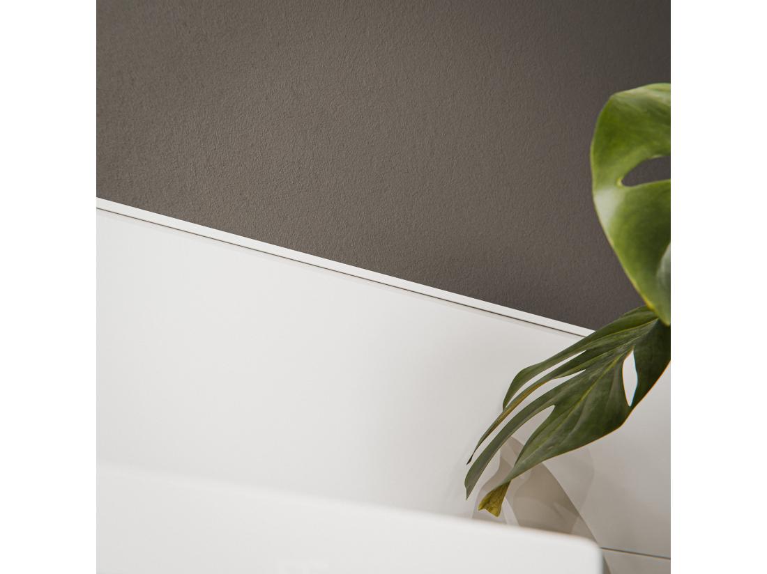Vente Unique Profil D'Arrêt PVC Clipsable 8 Mm - Longueur 2.60 M - Blanc