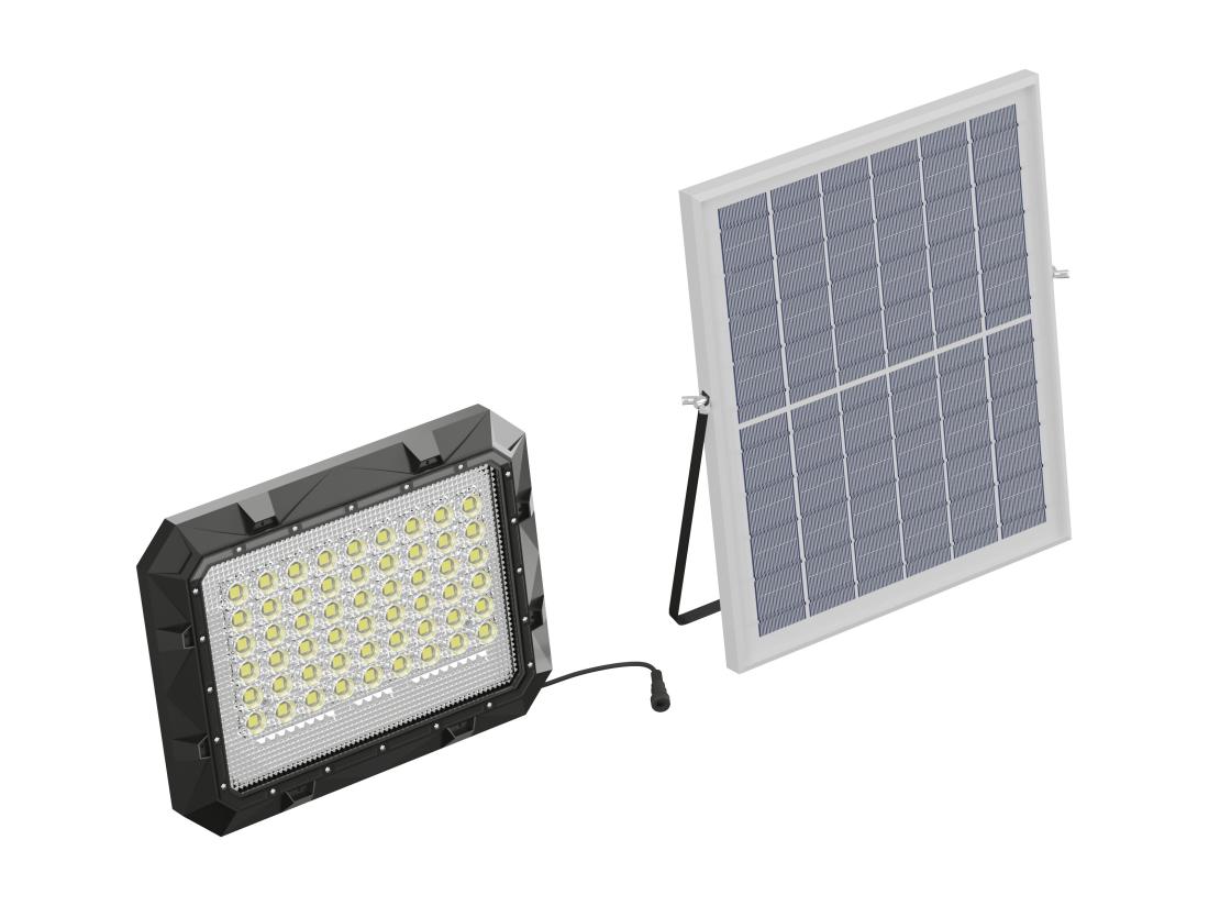 Vente Unique Projecteur Solaire Mural Ou à Poser à Panneau Déporté - 1100 Lumens - CLARTO