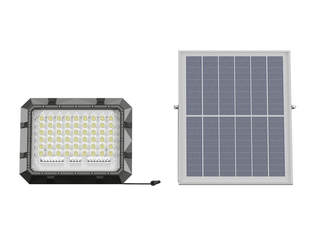 Vente Unique Projecteur Solaire Mural Ou à Poser à Panneau Déporté - 1300 Lumens - CLARTO