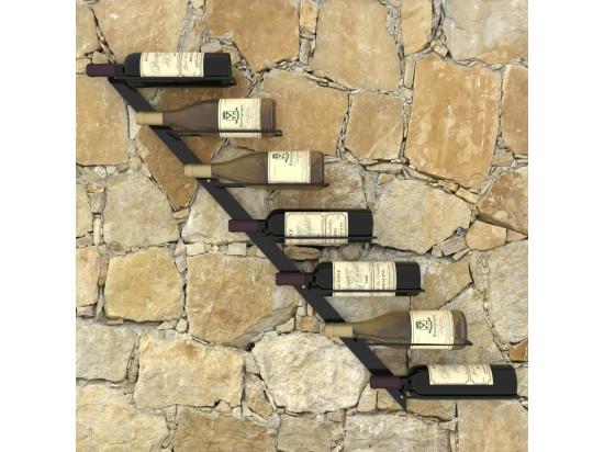 vente unique Prolenta Premium - Casier à bouteilles mural pour 7 bouteilles Noir Métal