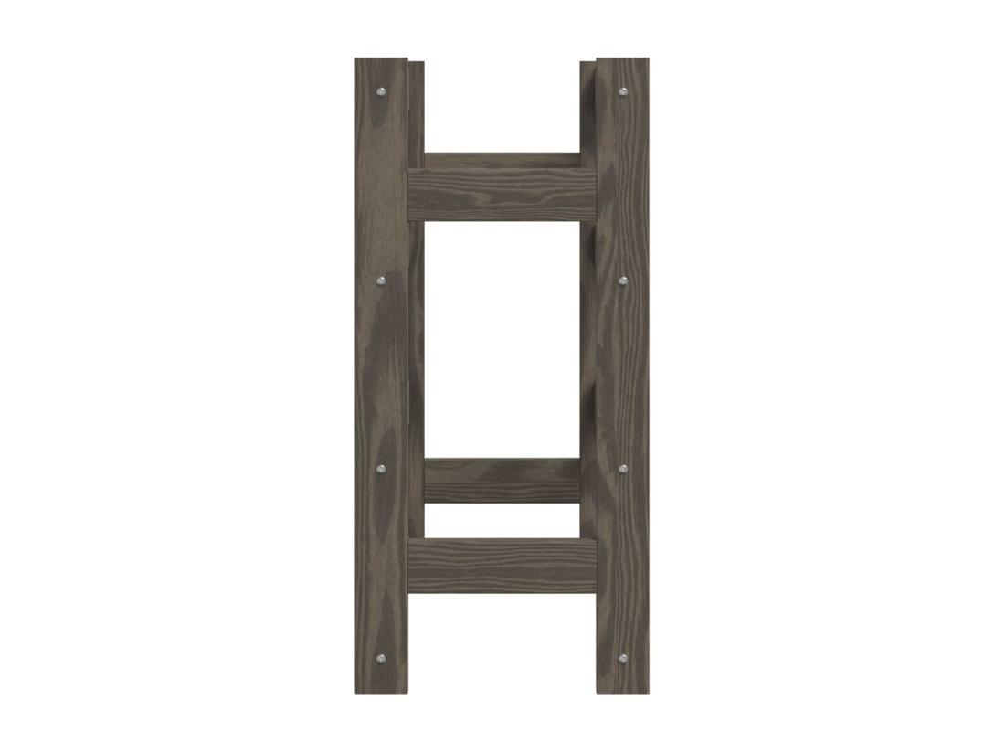 vente unique Prolenta Premium - Casier à bouteilles pour 16 bouteilles gris bois pin solide