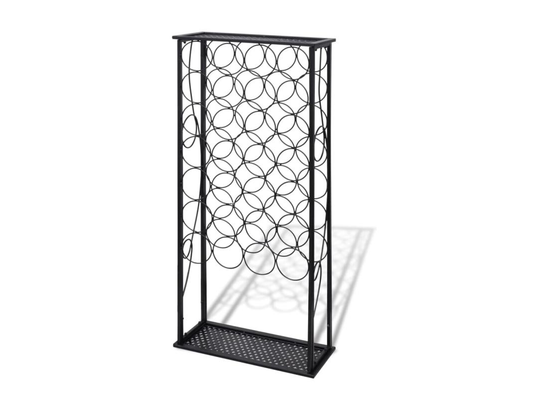 Vente Unique Prolenta Premium - Casier à Bouteilles Pour 28 Bouteilles Métal