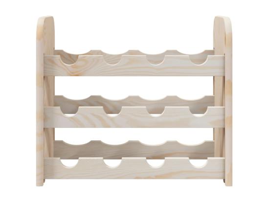 Vente Unique Prolenta Premium - Casier à Vin 43x25x37 Cm Bois De Pin Massif
