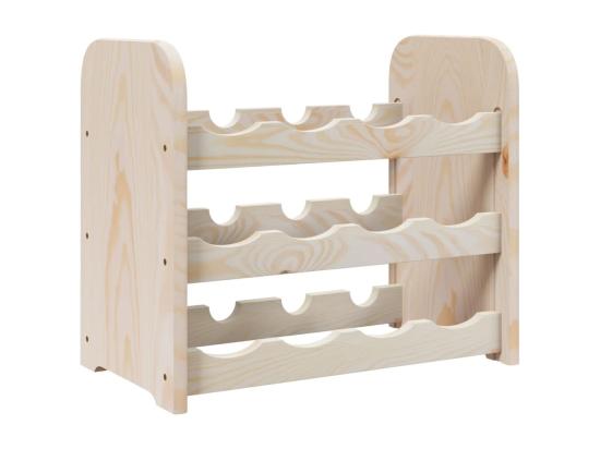 Vente Unique Prolenta Premium - Casier à Vin 43x25x37 Cm Bois De Pin Massif