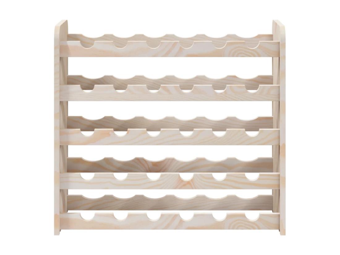 Vente Unique Prolenta Premium - Casier à Vin 67 5x25x60 Cm Bois De Pin Massif