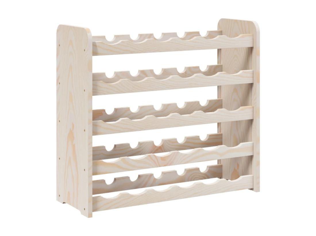 Vente Unique Prolenta Premium - Casier à Vin 67 5x25x60 Cm Bois De Pin Massif