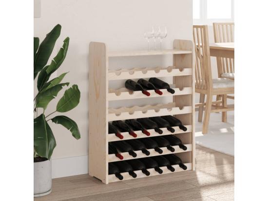 Vente Unique Prolenta Premium - Casier à Vin Et Panneau Supérieur 67 5x25x87 Cm Bois Pin Massif