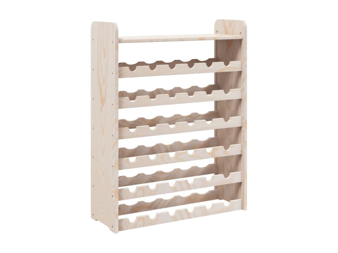Vente Unique Prolenta Premium - Casier à Vin Et Panneau Supérieur 67 5x25x87 Cm Bois Pin Massif