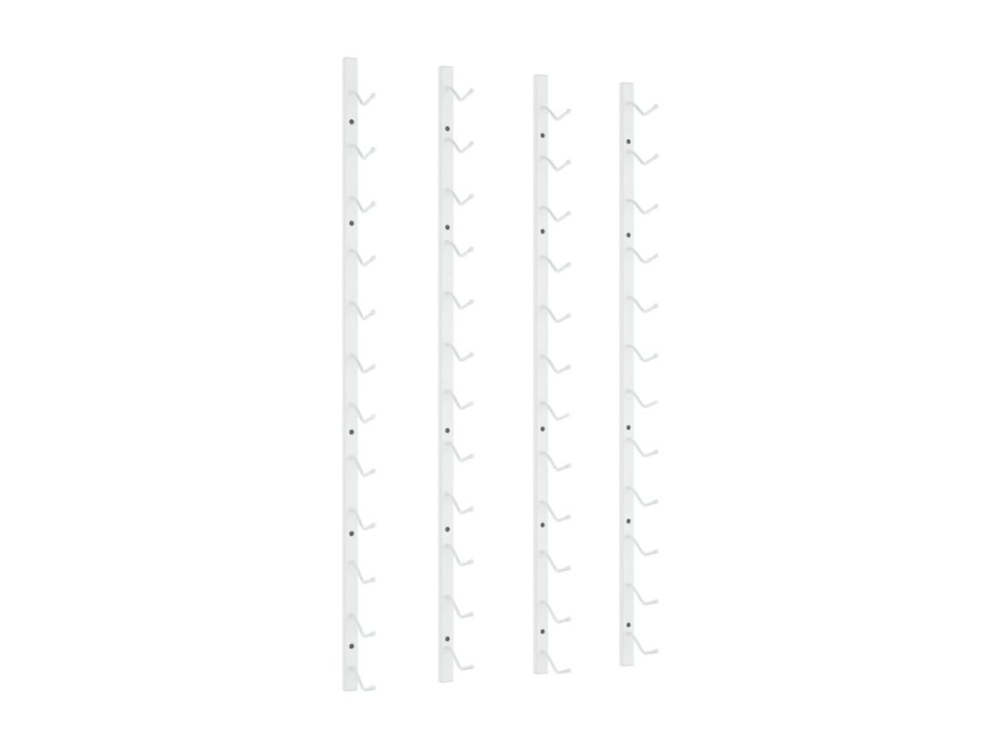 vente unique Prolenta Premium - Casier à vin mural pour 12 bouteilles 2 pcs Blanc Fer