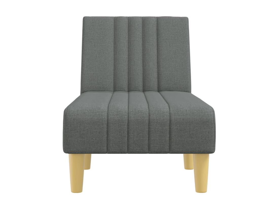 Vente Unique Prolenta Premium - Chaise Longue Gris Foncé Tissu
