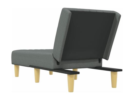 Vente Unique Prolenta Premium - Chaise Longue Gris Foncé Tissu